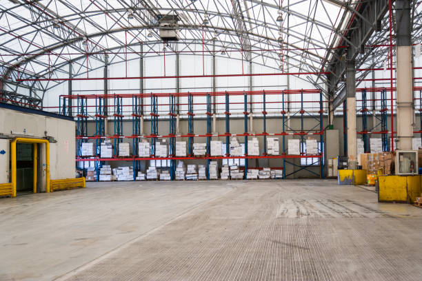 Warehouse items prepared for clearance and removal by our UK commercial waste service