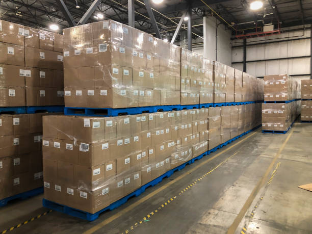 Warehouse filled with personal protective equipment ready for disposal in the UK