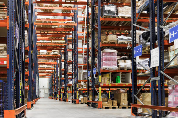 Pallets of warehouse stock prepared for secure disposal through our UK clearance and destruction service