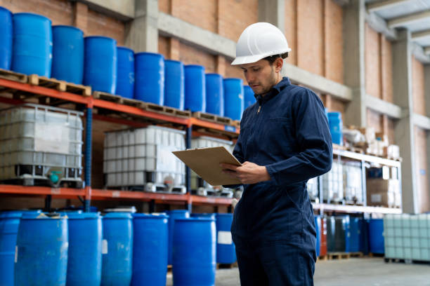 Hazardous waste storage containers for oils, paints, perfumes, and cosmetic products in the UK